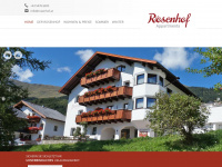 rosenhof.at Webseite Vorschau