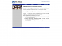 primus-consulting.com Webseite Vorschau