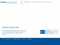moser-consulting.com Webseite Vorschau