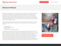 montessori-material.info Webseite Vorschau