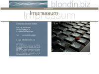 blondin.biz Webseite Vorschau