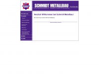metallbau-schmidt.biz Webseite Vorschau