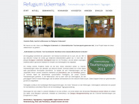 refugiumuckermark.de Webseite Vorschau