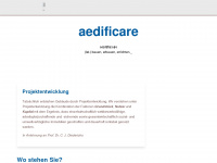 aedificare.net Webseite Vorschau