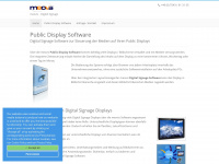 public-display-software.de Webseite Vorschau