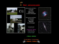 astronomy-peter.net Webseite Vorschau