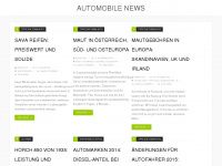 automobile-news.net Webseite Vorschau