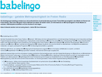 babelingo.net Webseite Vorschau