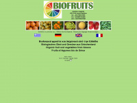 biofruits.net Webseite Vorschau