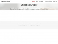 christine-krueger.net Webseite Vorschau