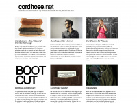 cordhose.net Webseite Vorschau