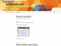 eckbauer.net Webseite Vorschau