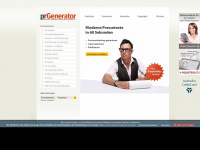 pr-generator.de Webseite Vorschau