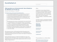 kunstfreiheit.ch Webseite Vorschau