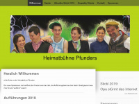 heimatbuehne-pfunders.net Webseite Vorschau