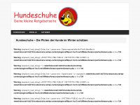 hundeschuhe.net Webseite Vorschau