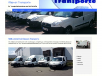 klassen-transporte.net Webseite Vorschau