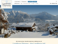 landhaus-theresa.net Webseite Vorschau