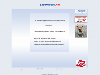 ledermoden.net Webseite Vorschau