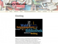library-mistress.net Webseite Vorschau