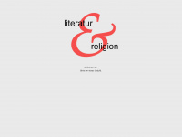 literatur-religion.net Webseite Vorschau