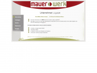 mauer-werk.net Webseite Vorschau