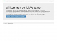 myvoca.net Webseite Vorschau