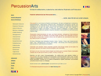 percussionarts.net Webseite Vorschau