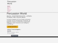 percussion-world.net Webseite Vorschau