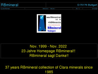 rbmineral.net Webseite Vorschau