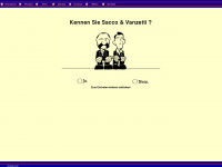 saccovanzetti.net Webseite Vorschau