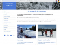 schneeschuhlaufen.net Webseite Vorschau