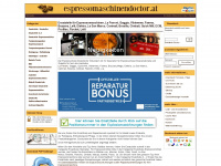 espressomaschinendoctor.at Webseite Vorschau