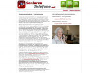 seniorentelefone.net Webseite Vorschau