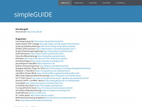 simpleguide.net Webseite Vorschau