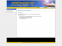 solarfreunde.net Webseite Vorschau