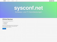 sysconf.net Webseite Vorschau