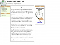 thermo-hygrometer.net Webseite Vorschau