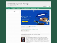 esperanto.si Webseite Vorschau