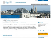 pflegewissenschaft.univie.ac.at Webseite Vorschau