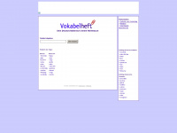 vokabelheft.net Webseite Vorschau