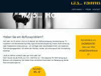 123rohrfrei.com Webseite Vorschau