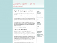 abnehmen2009.wordpress.com Webseite Vorschau