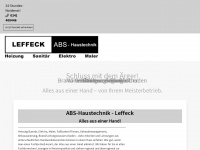 abs-haustechnik.com Webseite Vorschau