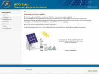 aco-solar.com Webseite Vorschau