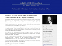 ajw-legalconsulting.com Webseite Vorschau
