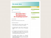 aknebuch.wordpress.com Webseite Vorschau