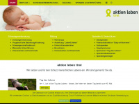 aktionleben-tirol.org Webseite Vorschau