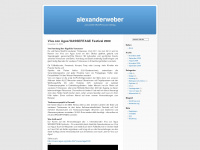 alexanderweber.wordpress.com Webseite Vorschau
