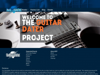guitardaterproject.org Webseite Vorschau